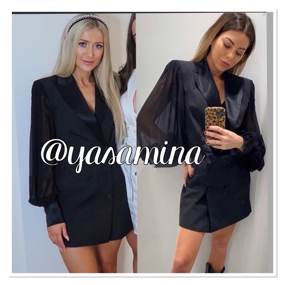 Zara combination sleeve blazer, bloggers favorite - Picture 6 of 11